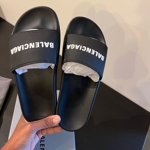 Balenciaga rubber pool slides
